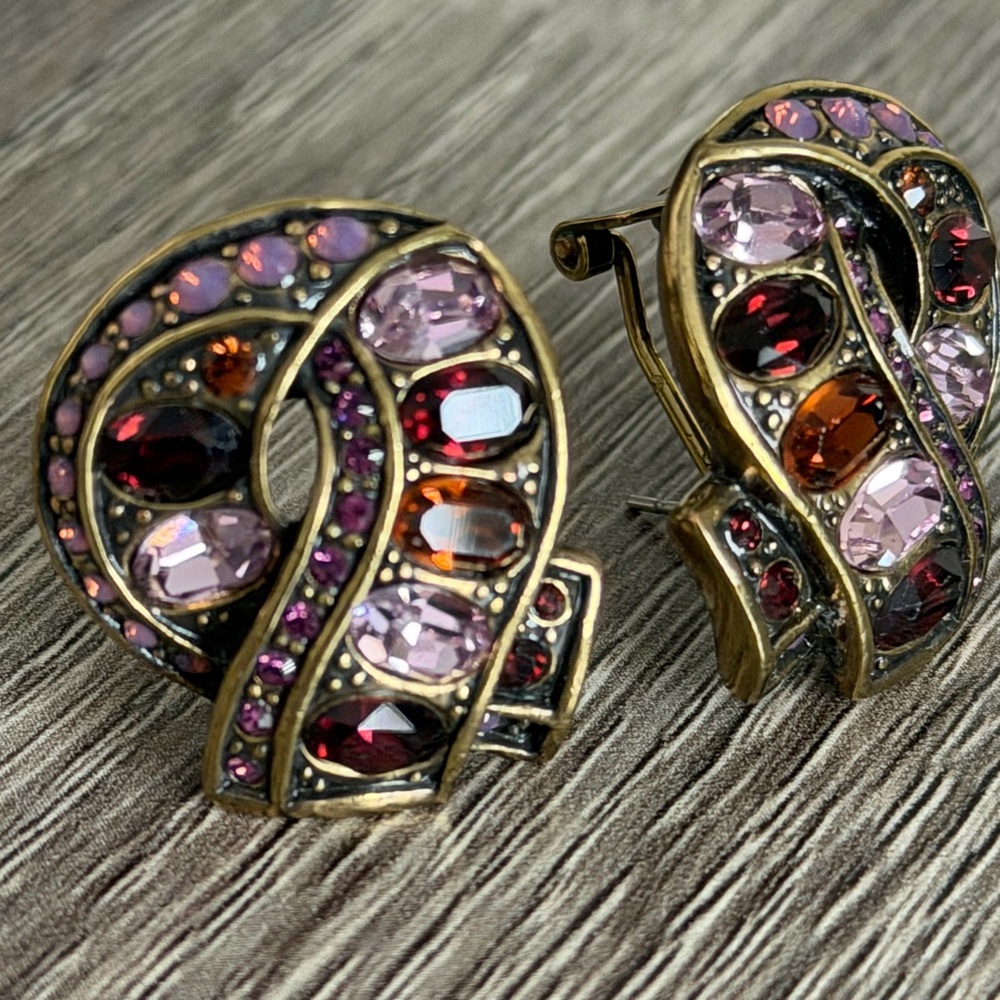 Heidi Daus Elegant Multicolor Gemstone Earrings